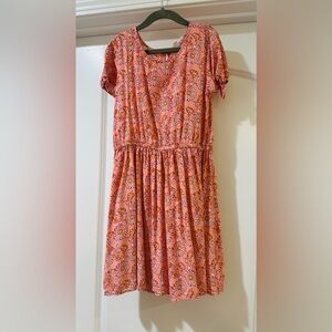 GAP Pink & Coral Floral Dress